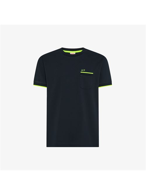 t-shirt piquet small stripe SUN 68 | T3611907